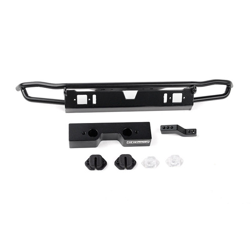 Metal Tube Rear Bumper w/ Fog Lights and Hitch Bar for Traxxas TRX-4 2021 Bronco