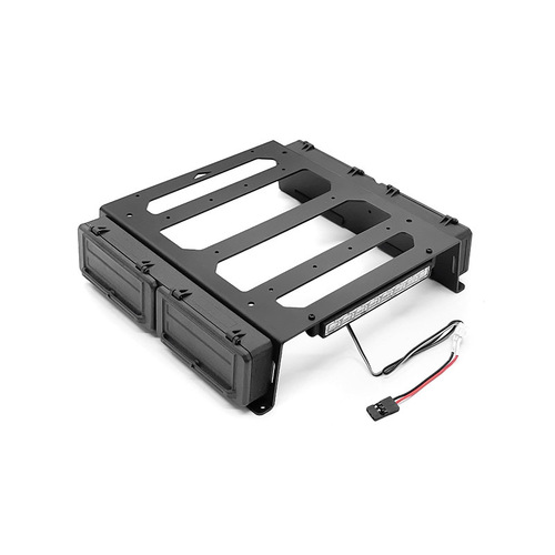 Rear Bed Rack And Tool Box W/ Light Bar for Vanquish VS4-10 Phoenix