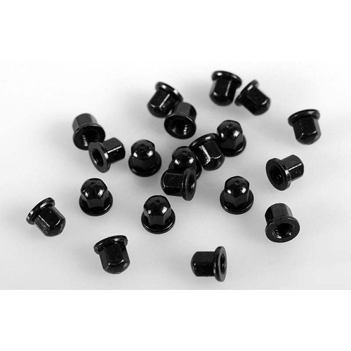 M2 Flanged Acorn Nuts (Black)