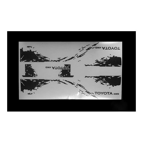 RC4WD Dirty Stripes for Mojave II 2/4 Door Decal Sheet (Black)