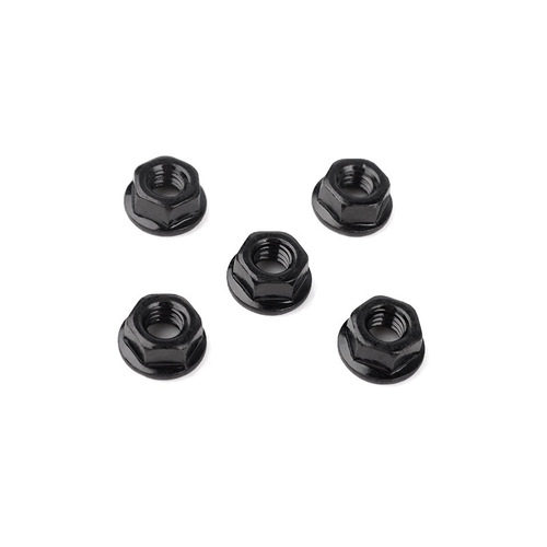 M4 Low Profile Flanged Lock Nut (Black)