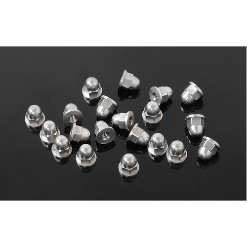 M2.5 Flanged Acorn Nuts (Silver)