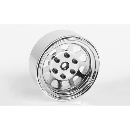 Stamped Steel 1.7" Beadlock Wagon Wheels (Chrome)